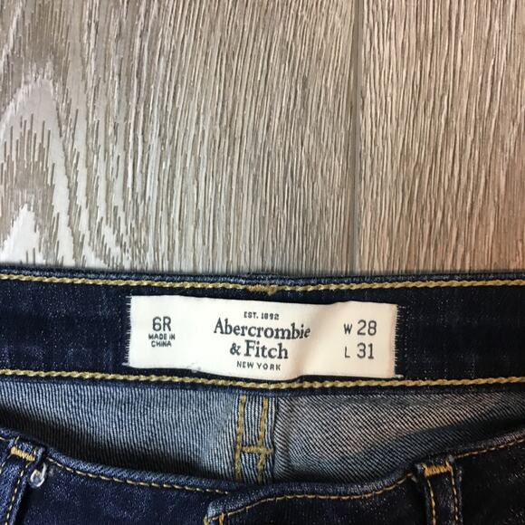 Abercrombie & Fitch NY 6R W28 L31 AF Super skinny Blue JEans - Picture 3 of 7